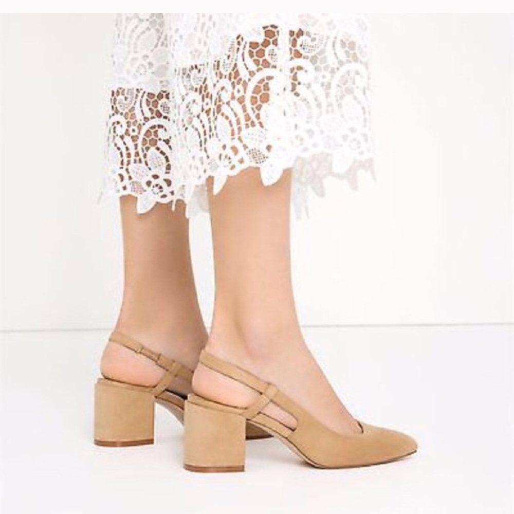 **SOLD** ZARA SLINGBACK BLOCK HEELS - BRAND NEW - Picture 5 of 8